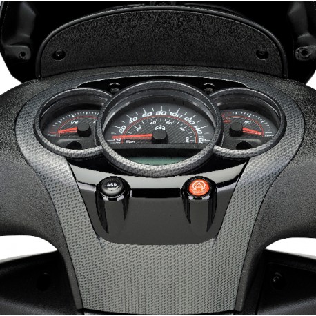 MASCHERINA POSTERIORE COPRIMANUBRIO BEVERLY 300/350 - CARBON LOOK