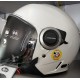 CASCO AIROH URBAN JET HELIOS BIANCO LUCIDO DOPPIA VISIERA TRASPARENTE ED ANTISOLE