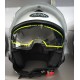 CASCO AIROH URBAN JET HELIOS BIANCO LUCIDO DOPPIA VISIERA TRASPARENTE ED ANTISOLE