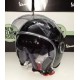 CASCO VESPA VJ - BLACK LUCIDO - NERO