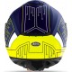 CASCO AIROH INTEGRALE SPARK CYRCUIT BLUE MATT DOPPIA VISIERA - VISIERINO PARASOLE INTEGRATO BLU OPACO