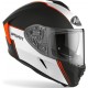 CASCO AIROH INTEGRALE SPARK FLOW ORANGE MATT DOPPIA VISIERA - VISIERINO PARASOLE INTEGRATO BLU OPACO