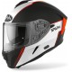 CASCO AIROH INTEGRALE SPARK FLOW ORANGE MATT DOPPIA VISIERA - VISIERINO PARASOLE INTEGRATO BLU OPACO