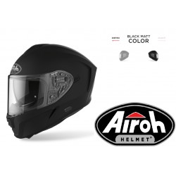 CASCO AIROH INTEGRALE SPARK NERO OPACO OPPIA VISIERA - VISIERINO PARASOLE INTEGRATO 