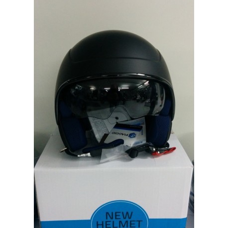 CASCO PIAGGIO PJ1 BLACK MATT - NERO OPACO-