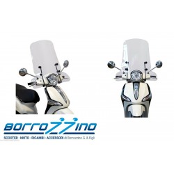 PARABREZZA FABBRI PIAGGIO LIBERTY I-GET 50/125/150 ABS 2016 2017 2018 2019 2020 TRASPARENTE