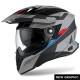 CASCO MOTO AIROH COMMANDER SKILL MATT FIBRA HPC GRIGIO OPACO