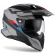 CASCO MOTO AIROH COMMANDER SKILL MATT FIBRA HPC GRIGIO OPACO