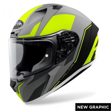CASCO AIROH INTEGRALE VALOR WINGS YELLOW MATT - GIALLO OPACO