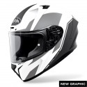 CASCO AIROH INTEGRALE VALOR WINGS WHITE MATT - BIANCO OPACO