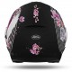 CASCO AIROH URBAN JET HELIOS DOPPIA VISIERA MAD MATT NERO ROSA OPACO