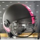 CASCO MOMODESIGN FGTR CLASSIC BLACK MATT FUXIA - NERO OPACO FUXIA *NEW*
