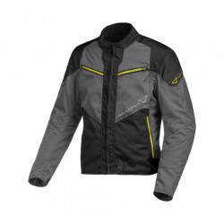 MACNA SOLUTE GIACCA IMPERMEABILE TESSUTO NERO/GRIGIO/GIALLO con membrana sfoderabile.