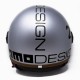 CASCO DEMI JET FGTR HERITAGE GRIGIO ALLUMINIO