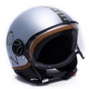 CASCO DEMI JET FGTR HERITAGE GRIGIO ALLUMINIO