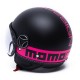 CASCO MOMODESIGN FGTR CLASSIC BLACK MATT FUXIA - NERO OPACO FUXIA *NEW*
