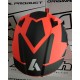 CASCO AIROH INTEGRALE VALOR WINGS ORANGE MATT - ARANCIO OPACO