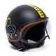 CASCO MOMODESIGN DEMI JET FGTR HERITAGE NERO OPACO GIALLO