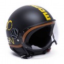 CASCO MOMODESIGN DEMI JET FGTR HERITAGE NERO OPACO GIALLO