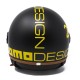 CASCO MOMODESIGN DEMI JET FGTR HERITAGE NERO OPACO GIALLO