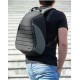 ZAINO SEAT BLACK / GREY - nero grigio DISEGNO SELLA VESPA GTS