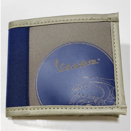PORTAFOGLIO VESPA ROLLER GREY+BLUE