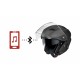 CASCO SENA JET OUTSTAR SMH5-FM NERO OPACO CON INTERFONO INTEGRATO