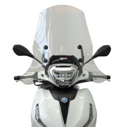 PARABREZZA PARAVENTO FABBRI TRASPARENTE PIAGGIO BEVERLY 300 400 (2021) EXCLUSIVE + ATTACCHI INCLUSI