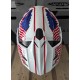 CASCO MOTO AIROH COMMANDER BOOST WHITE BLUE GLOSS FIBRA HPC