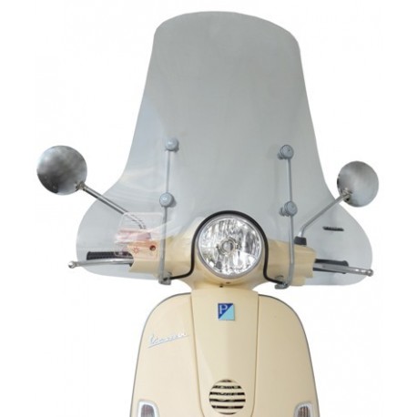 PARABREZZA TRASPARENTE FABBRI VESPA LX 125-150 (2003-2014) + ATTACCHI