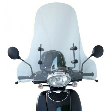 PARABREZZA TRASPARENTE FABBRI APRILIA SCARABEO 50-100 (1993/2013) TOP + ATTACCHI