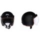 CASCO JET CON VISIERA A BOLLA NERO OPACO ROYAL ENFIELD