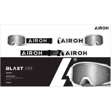 OCCHIALI - MASCHERA AIROH BLAST XR1 WHITE MATT