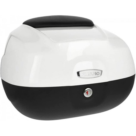 BAULETTO BIANCO STELLA 595 ORIGINALE PIAGGIO BEVERLY 350 SPORT TOURING 37 LT + KIT FISSAGGIO INCLUSO