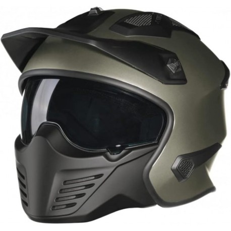 CASCO BAYARD XP-69 S DRACO HYBRID TITANIO - VERDE OPACO