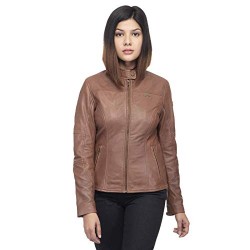 Giacca DA MOTO Royal Enfield Pelle Donna - Brown