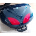 BAULETTO ORIGINALE BEVERLY TOURER 125 - 300 - 400 IE / RST 300-350 DAL 2010 - 48 LT BLU + SCHIENALINO NERO