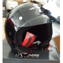CASCO JET TRE 3 BOTTONI NERO LUCIDO GLOSS BLACK HELMO