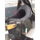 CASCO JET TRE 3 BOTTONI NERO LUCIDO GLOSS BLACK HELMO