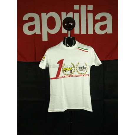 T- Shirt World Championship SBK 2012 ufficiale Aprilia Max Biaggi