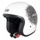 CASCO JET AWATECH BASIC SCRIBBLE BIANCO CON VISIERINO SOLARE