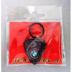Portachiavi - 4R Key Shield Carbon con stemma 12mm Carbon Look Logo BMW