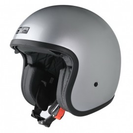 CASCO JET AWATECH BASIC VINTAGE GRAY CON VISIERINO SOLARE