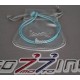 BRACCIALE ARGENTO LOGO VESPA AZZURRO UOMO